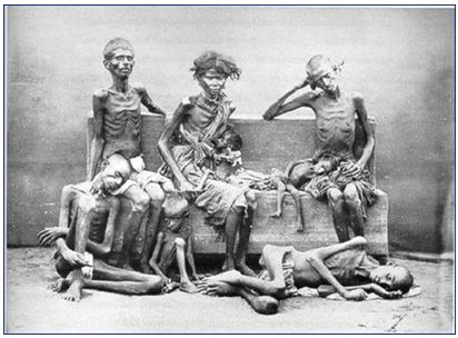 Những nạn nhân của nạn đói 1876 - 1877.